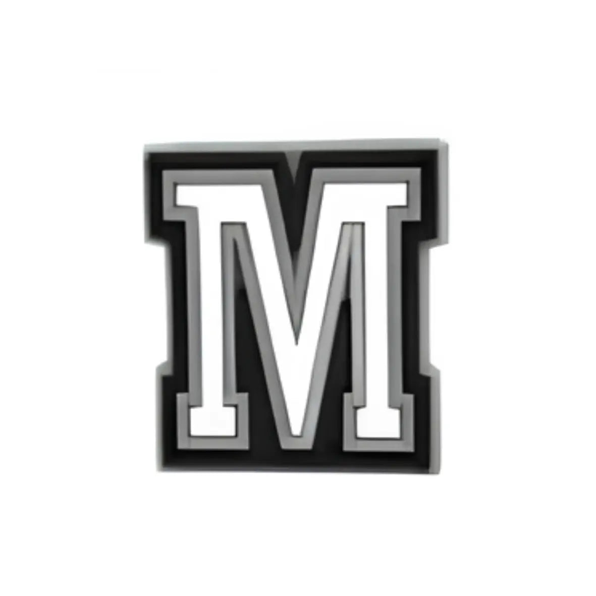 Pin’s lettre M pour Crocs personnalisation prénom