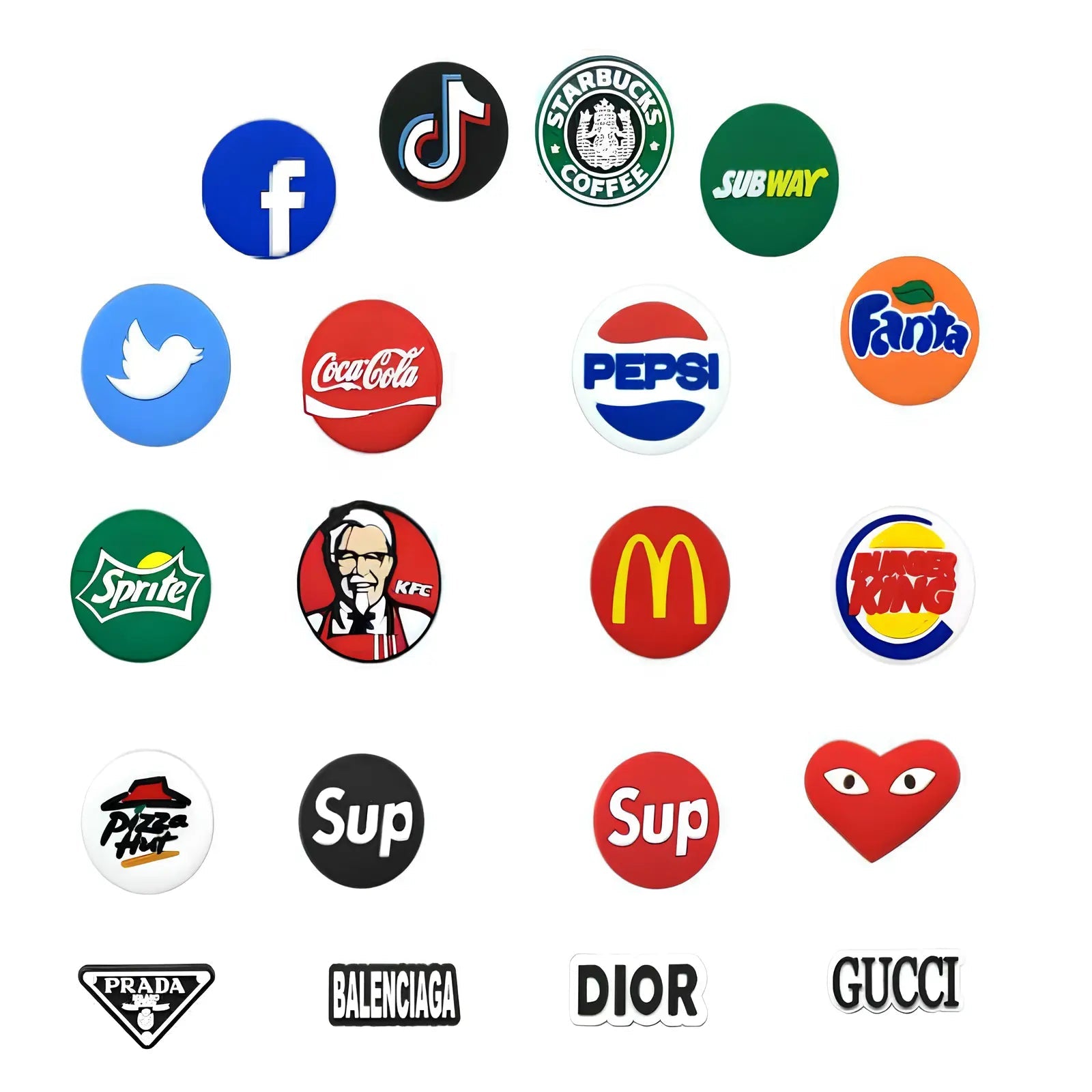 Pack Pin's Logos pour Crocs – Jibbitz Collection Complèt