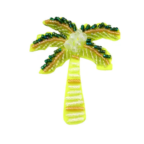 Palmiers Jaune Grand pour Crocs – Pendentif Tropical Décoratif Élégant