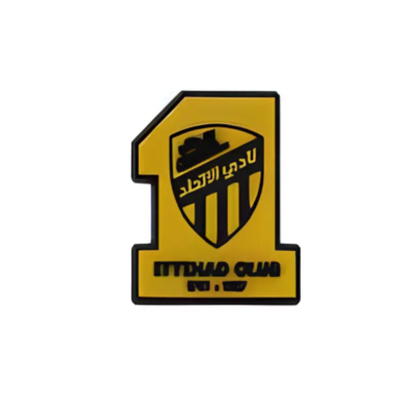 Pin’s logo Al Ittihad Club pour Crocs®, accessoire football.