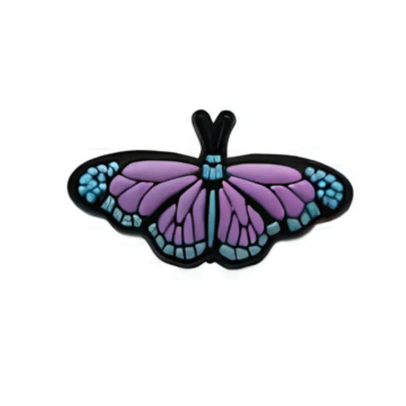 Papillon lavande et bleu pour Crocs