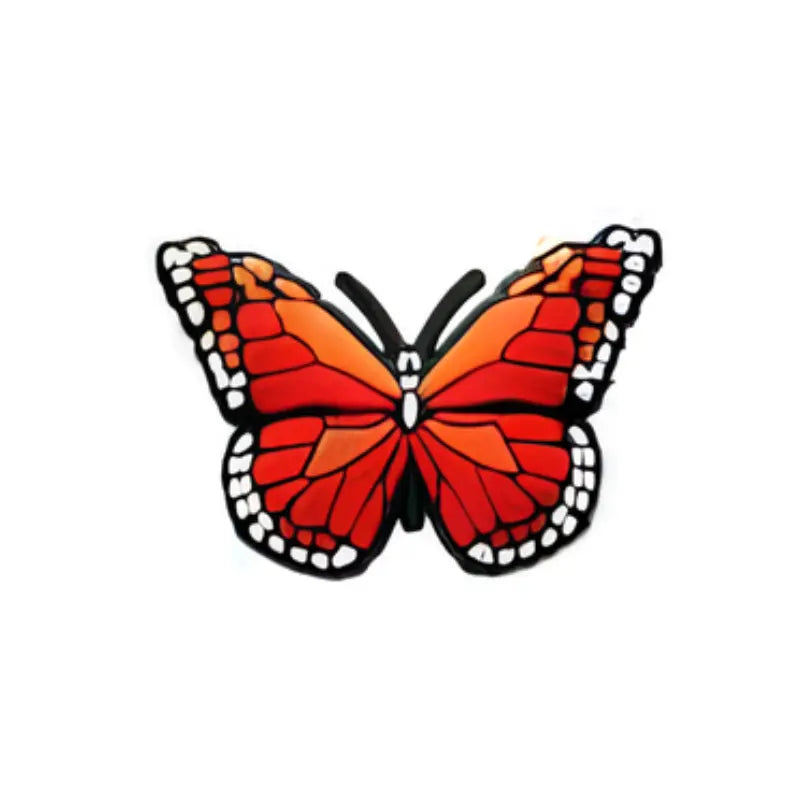 Papillon rouge élégant pour Crocs