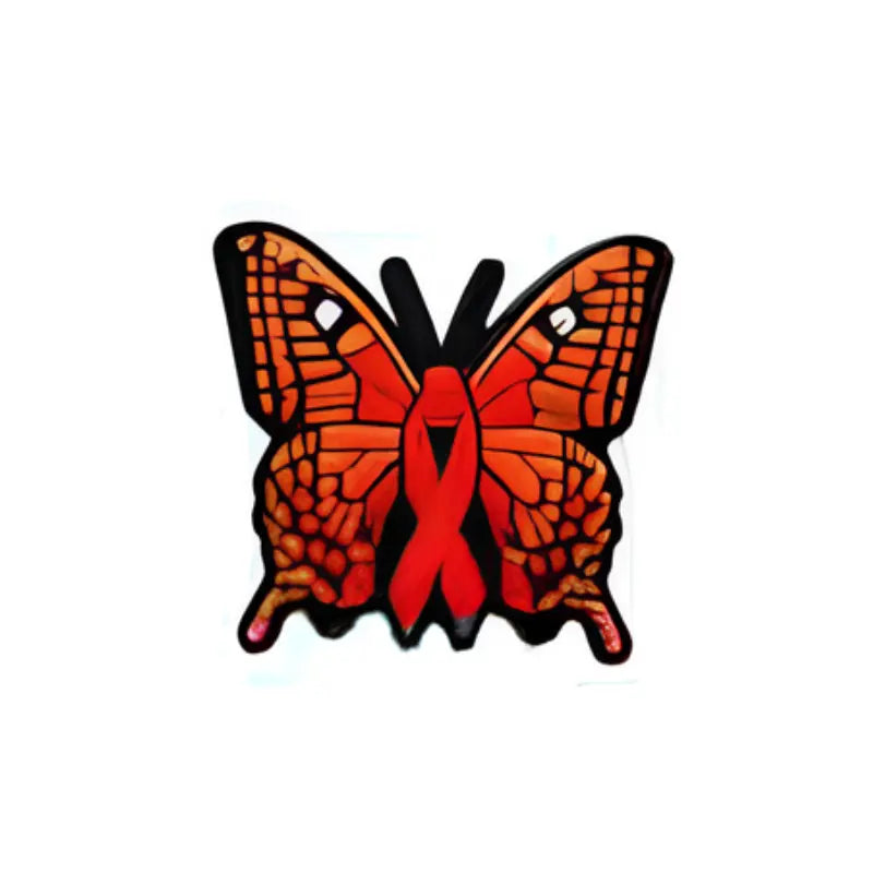 Papillon avec ruban rouge pour Crocs