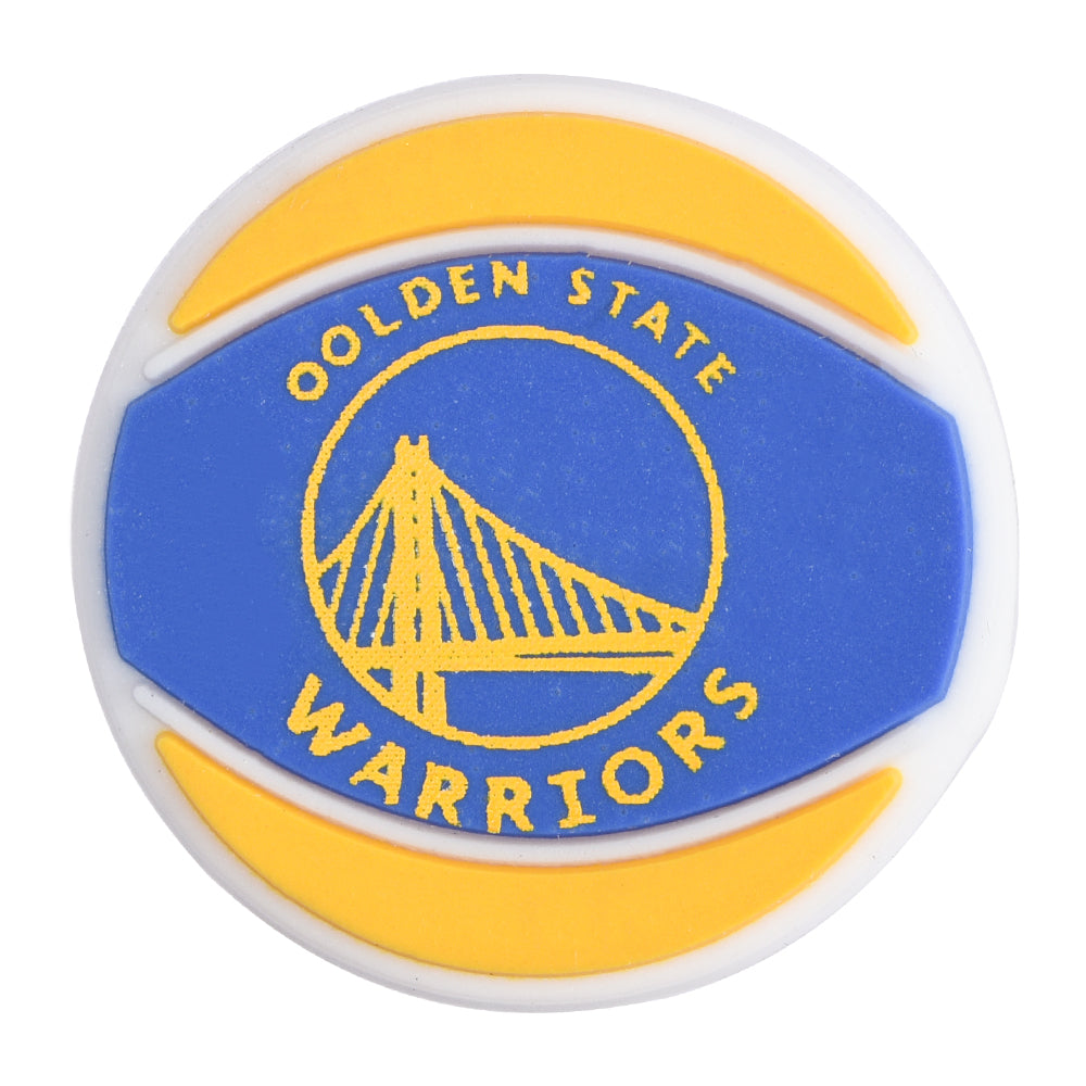 Pin's ballon de basket Golden State Warriors bleu et jaune pour Crocs