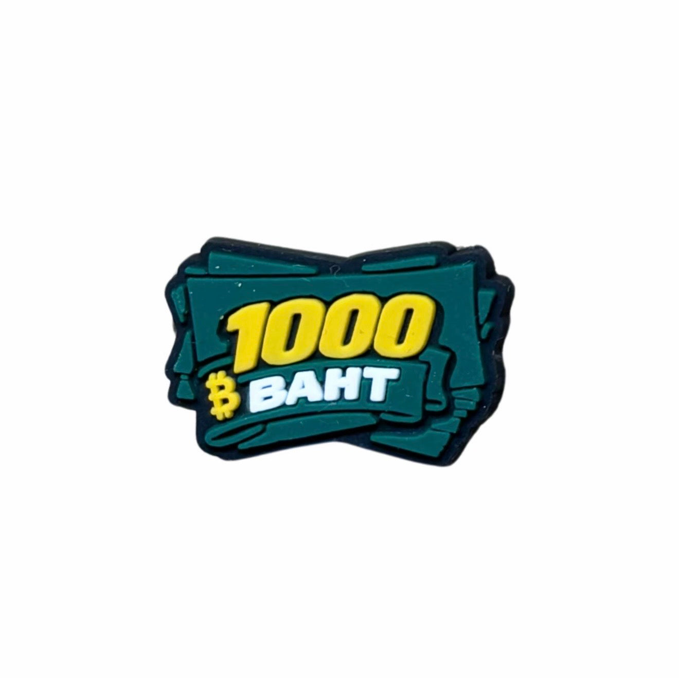 Pin's billet 1000 baht thaïlandais pour Crocs - Accessoire voyage Thaïlande ClogsAddict