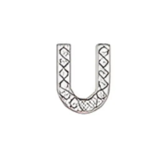 Pin's lettre U strass pour Crocs - Accessoire personnalisé ClogsAddict