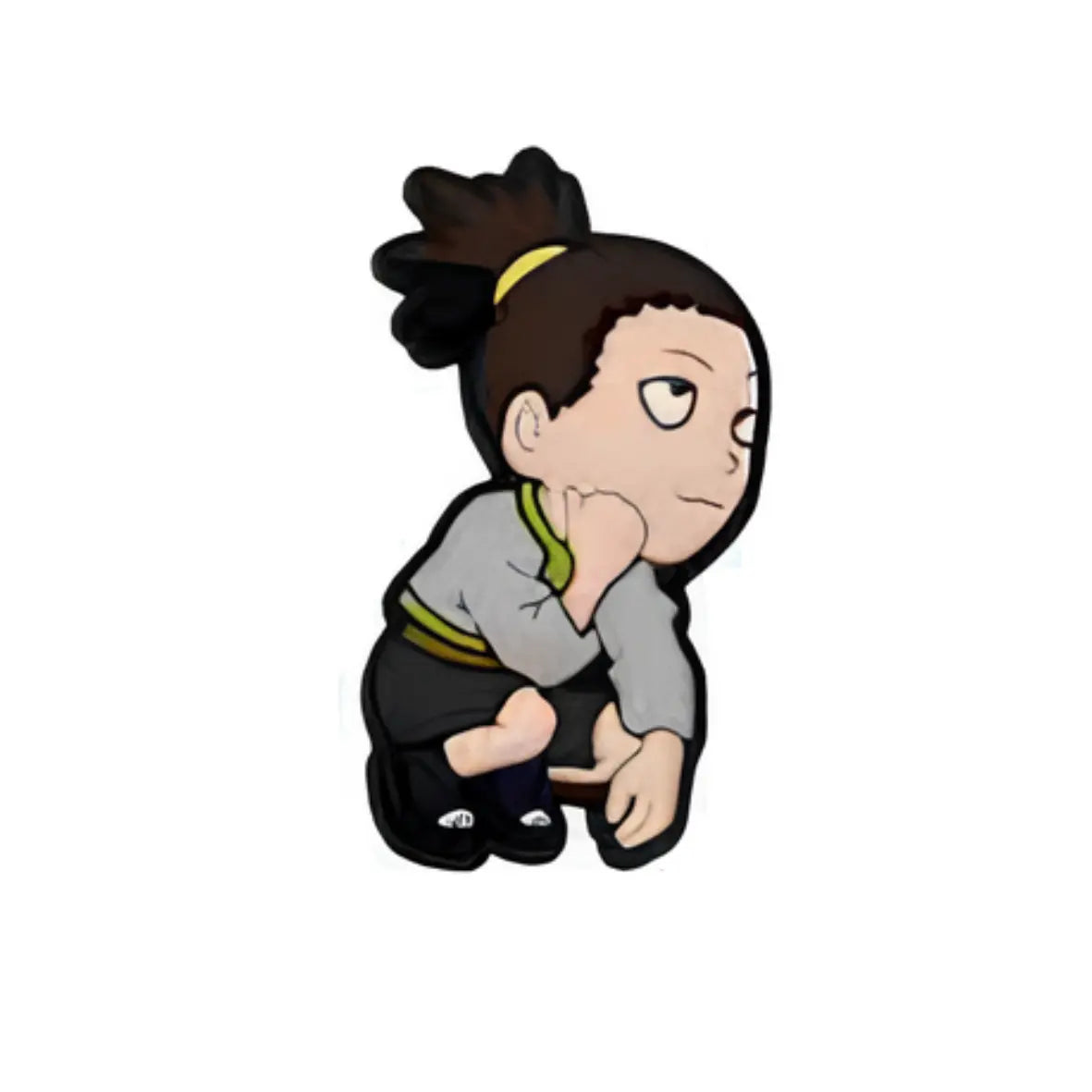 Pin's Shikamaru chibi pour Crocs - Accessoire manga Naruto ClogsAddict
