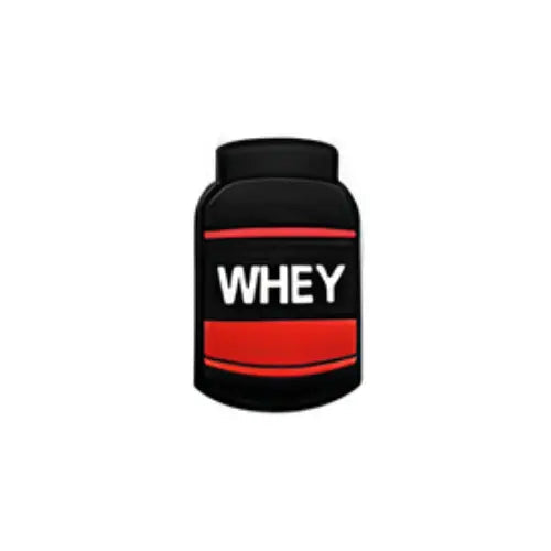 Pin's whey protéine pour Crocs - Accessoire nutrition sportive ClogsAddict