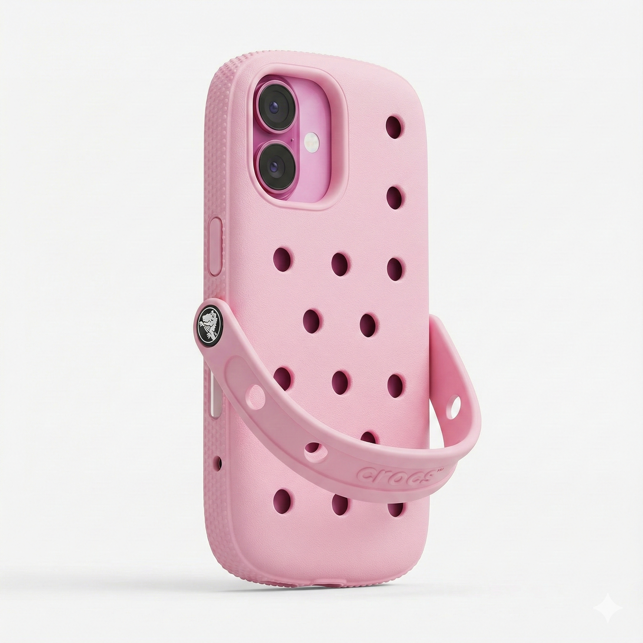 Coque iPhone Crocs Rose | Tous Modèles iPhone 11 au 16 Pro Max
