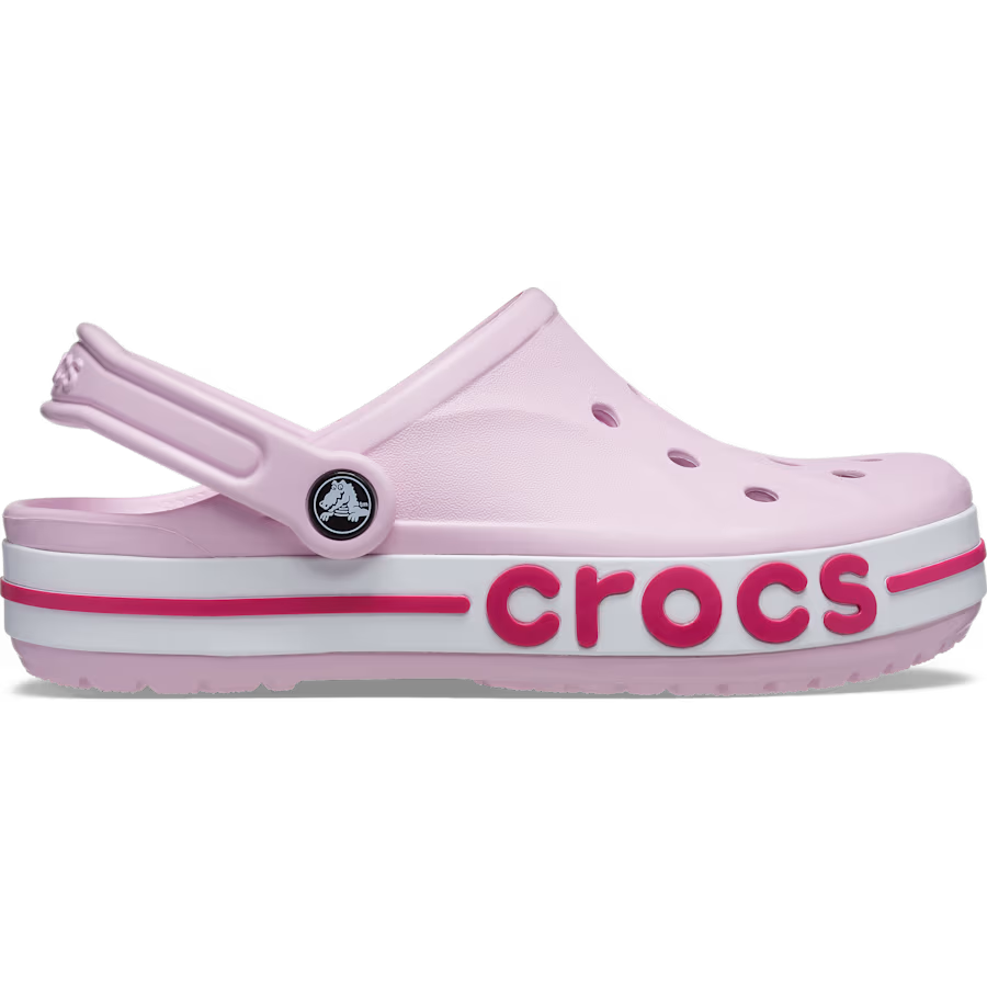 Crocs Bayaband Rose | Sabots Bande Graphique Girly & Tendance
