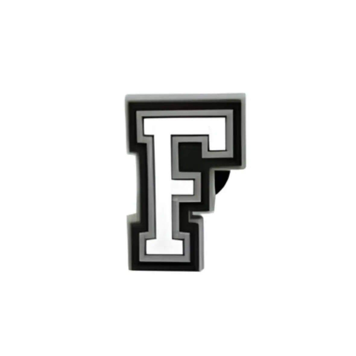 Pin’s lettre F pour Crocs personnalisation prénom