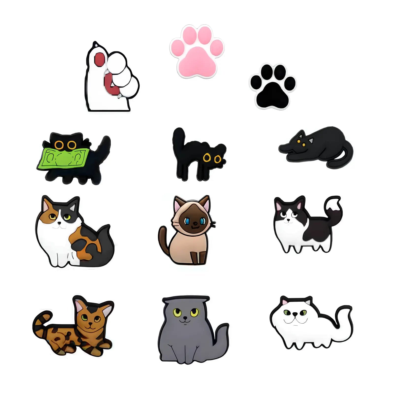 Pack Pin's Chats pour Crocs – Jibbitz Collection Complète