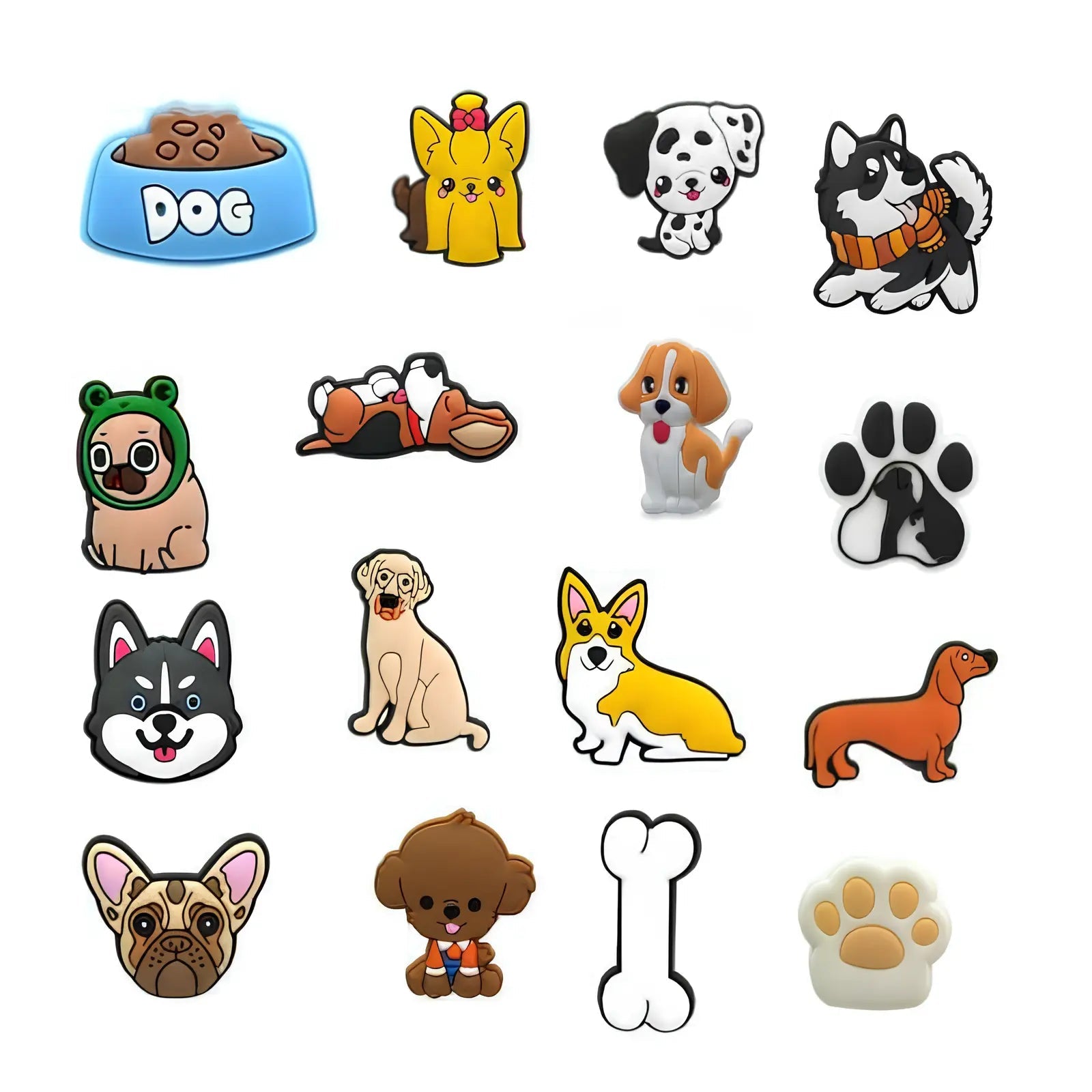 Pack Pin's Chiens pour Crocs – Jibbitz Collection Complète 