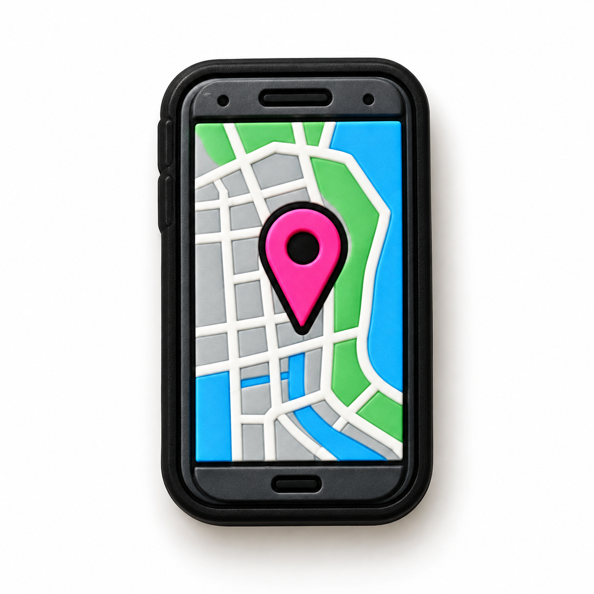 Pin Jibbitz GTA 6 smartphone avec carte GPS de Vice City pour Crocs
