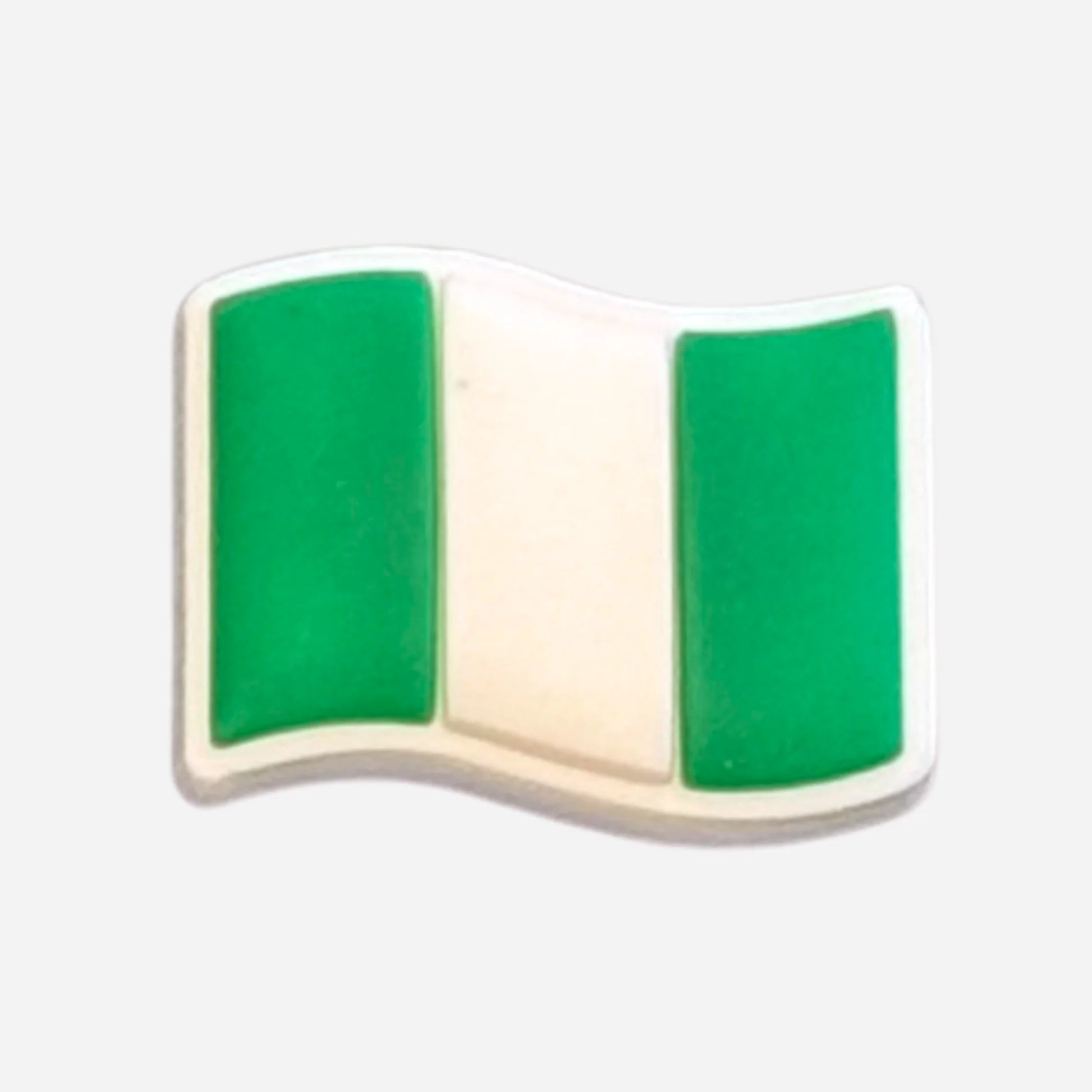 Pin's Crocs Drapeau Nigeria – Jibbitz Vert Blanc Fierté Nigériane