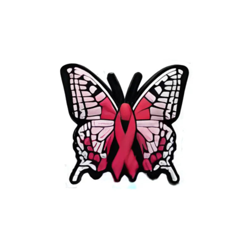 Papillon avec ruban rose pour Crocs
