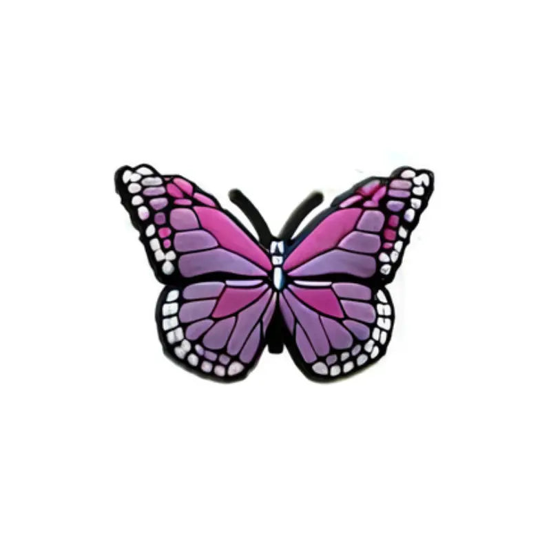 Papillon violet décoratif pour Crocs