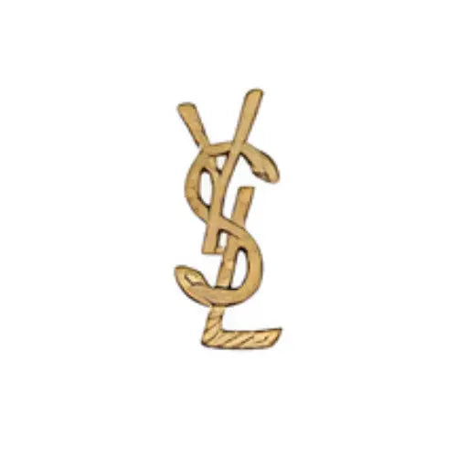 Pin’s Yves Saint Laurent doré pour Crocs