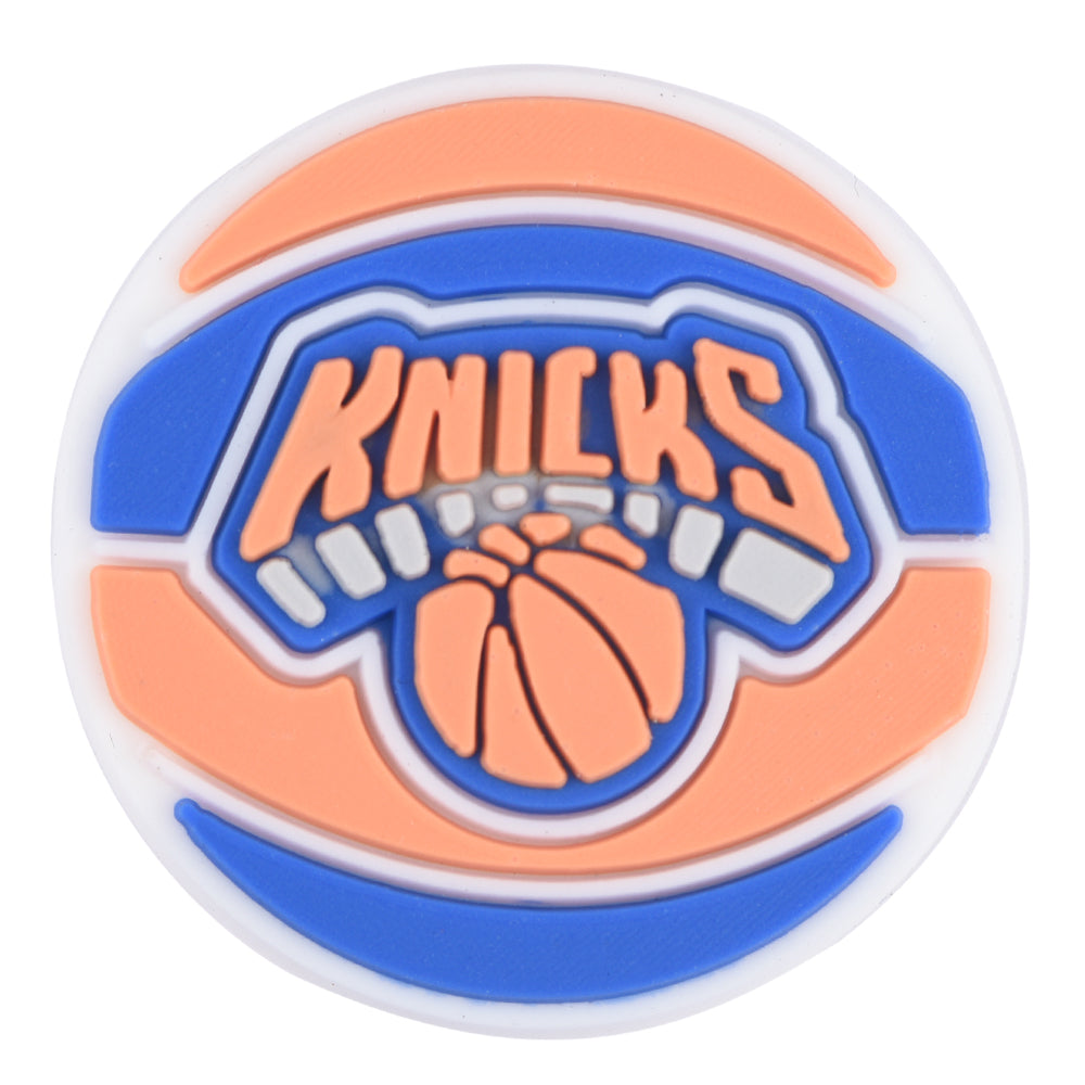 Pin's ballon de basket New York Knicks orange et bleu pour Crocs