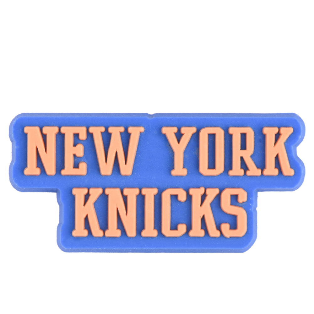 Pin's lettrage NEW YORK KNICKS orange et bleu pour Crocs