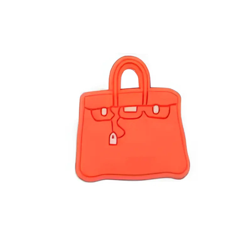 Pin’s sac Hermès Birkin orange pour Crocs mode femme
