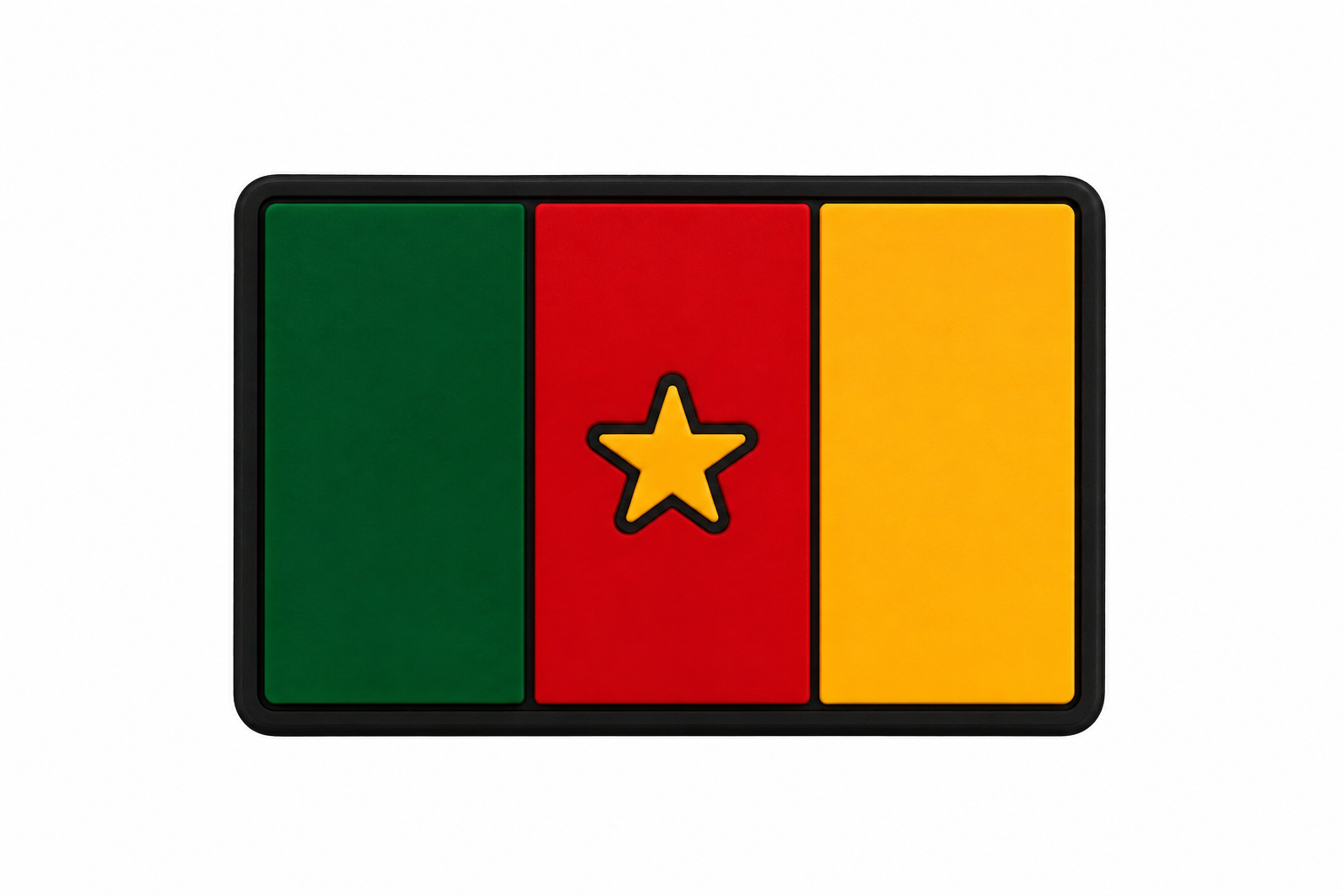 Pin's drapeau Cameroun pour Crocs - Accessoire patriotique camerounais ClogsAddict