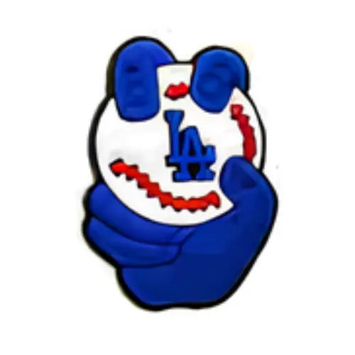 Pin’s gant de baseball Los Angeles Dodgers pour Crocs - Accessoire MLB ClogsAddict