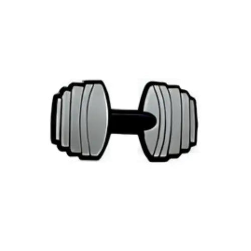 Pin's haltère pour Crocs - Accessoire fitness et musculation ClogsAddict