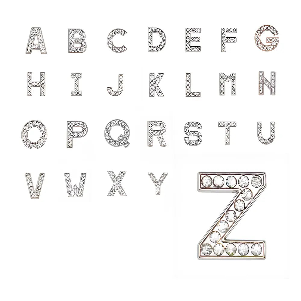Pin's lettre A strass pour Crocs - Accessoire personnalisé ClogsAddict