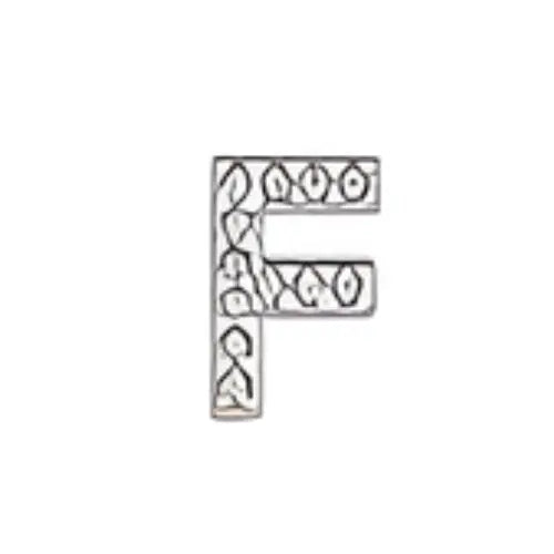 Pin's lettre F strass pour Crocs - Accessoire personnalisé ClogsAddict