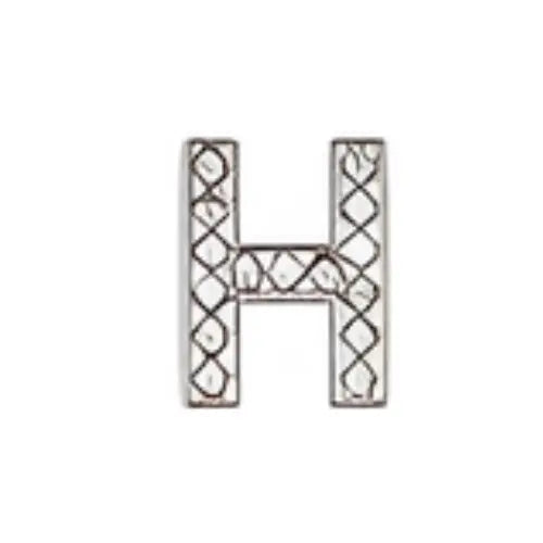 Pin's lettre H strass pour Crocs - Accessoire personnalisé ClogsAddict