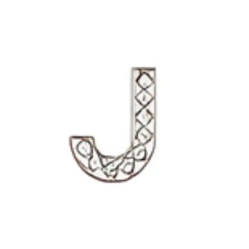 Pin's lettre J strass pour Crocs - Accessoire personnalisé ClogsAddict