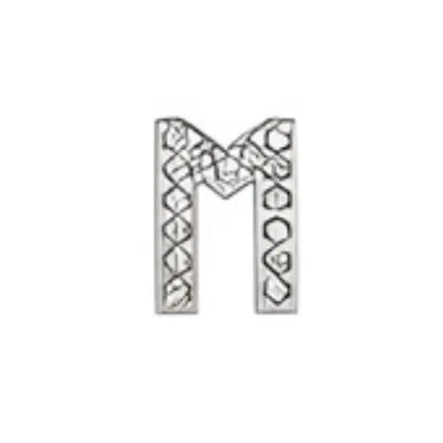 Pin's lettre M strass pour Crocs - Accessoire personnalisé ClogsAddict