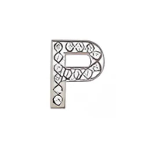 Pin's lettre P strass pour Crocs - Accessoire personnalisé ClogsAddict