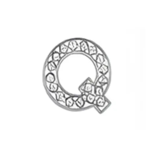 Pin's lettre Q strass pour Crocs - Accessoire personnalisé ClogsAddict