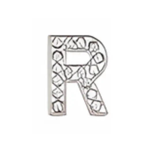 Pin's lettre R strass pour Crocs - Accessoire personnalisé ClogsAddict