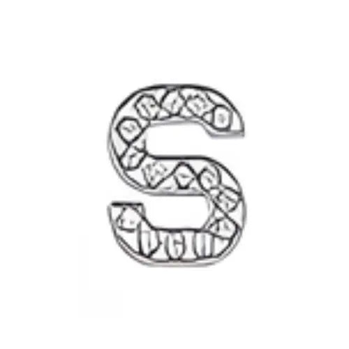 Pin's lettre S strass pour Crocs - Accessoire personnalisé ClogsAddict