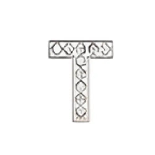 Pin's lettre T strass pour Crocs - Accessoire personnalisé ClogsAddict