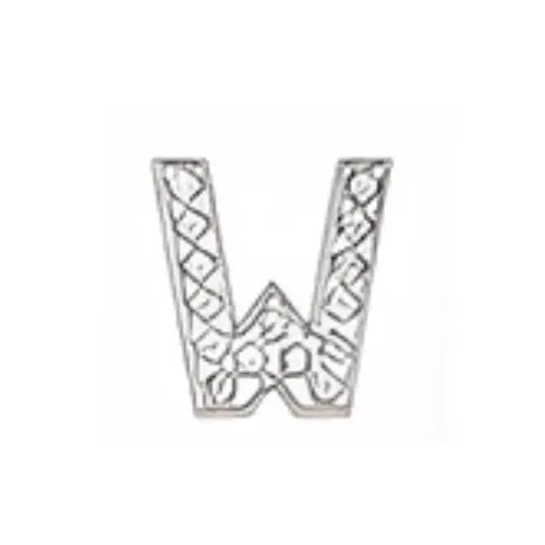Pin's lettre W strass pour Crocs - Accessoire personnalisé ClogsAddict