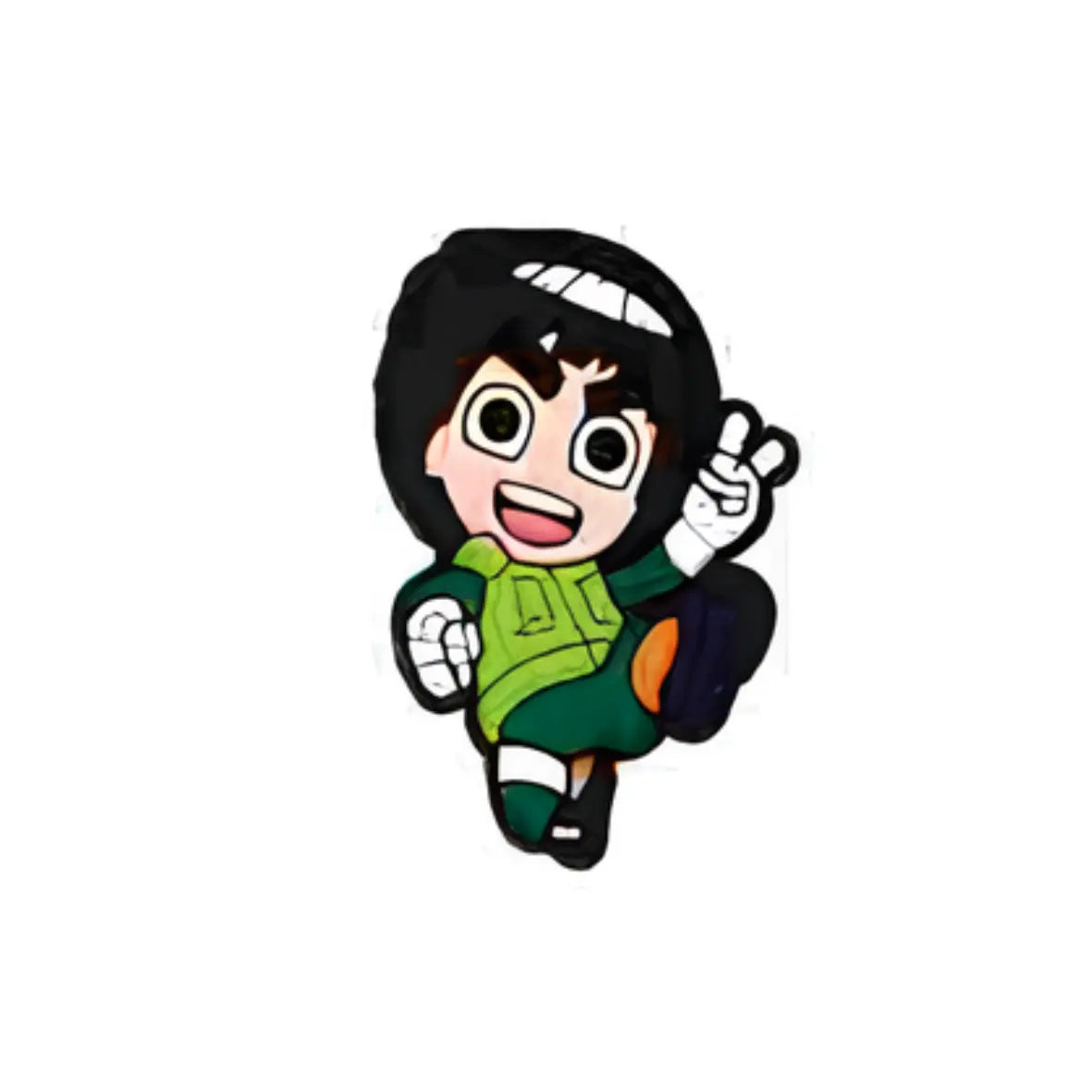 Pin's Rock Lee combat pour Crocs - Accessoire manga Naruto ClogsAddict