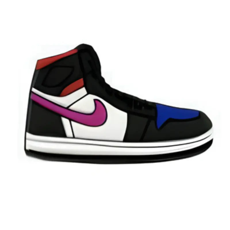 Pin's sneaker multicolore pour Crocs - Accessoire streetwear tendance ClogsAddict