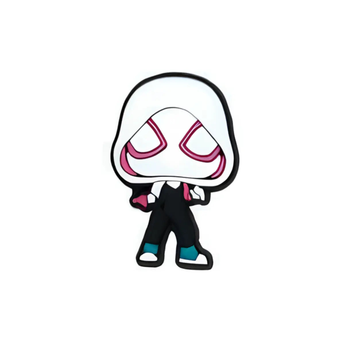 Pin's Spider-Gwen pour Crocs - Accessoire Spider-Verse Marvel ClogsAddict
