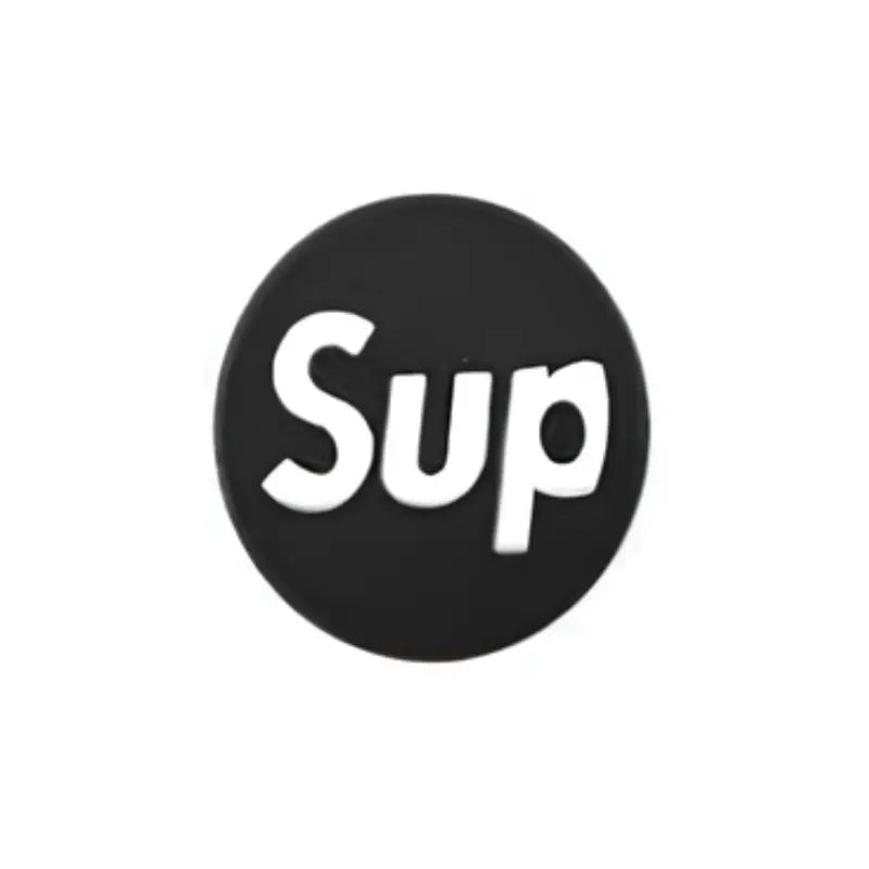 Pin’s Supreme noir pour Crocs